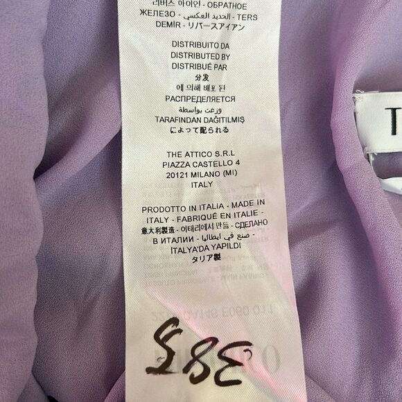 NWOT The Attico Audrey Lilac Sleeveless Open Back Sequin Mini Dress sz 42 US 4-6 - Picture 16 of 16